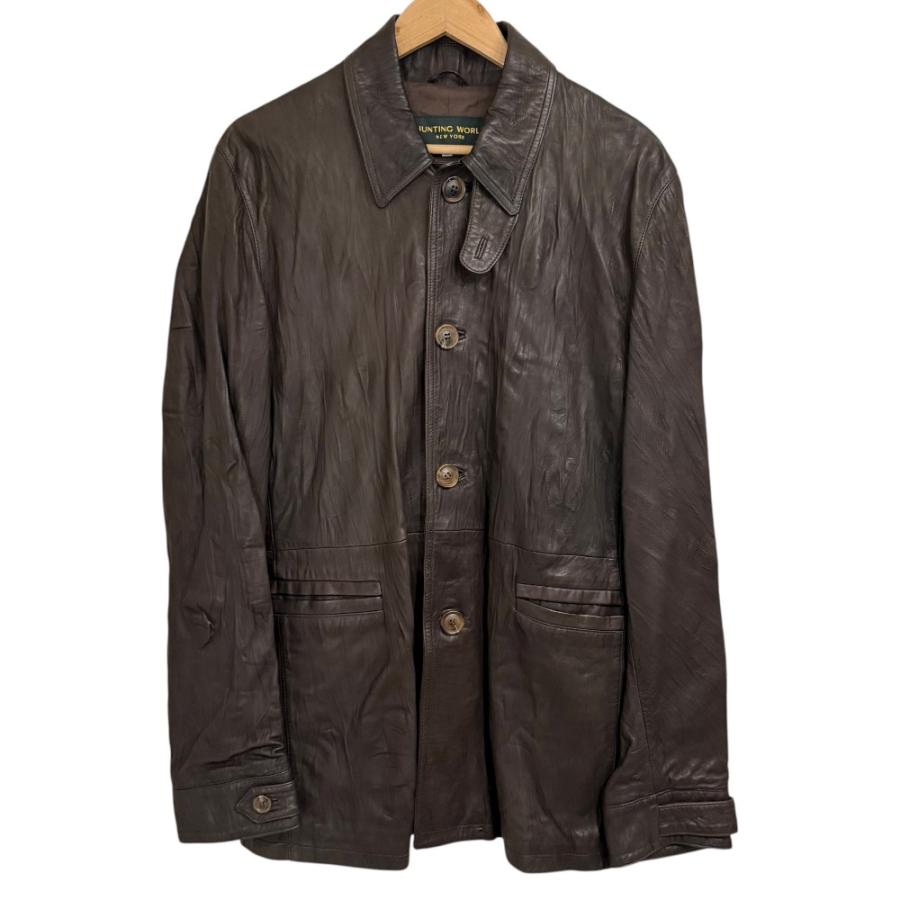 Hunting World（ハンティング・ワールド） 美品 シワ加工 レザー 