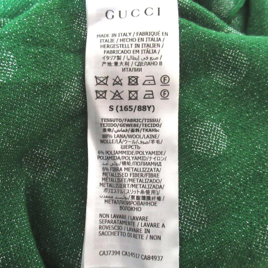 GUCCI（グッチ） 美品 ドット柄 長袖 ロング丈 ニット ワンピース