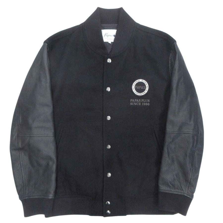 PAPAS（パパス） 美品 スタジャン メルトン ジャケット ジャンパー