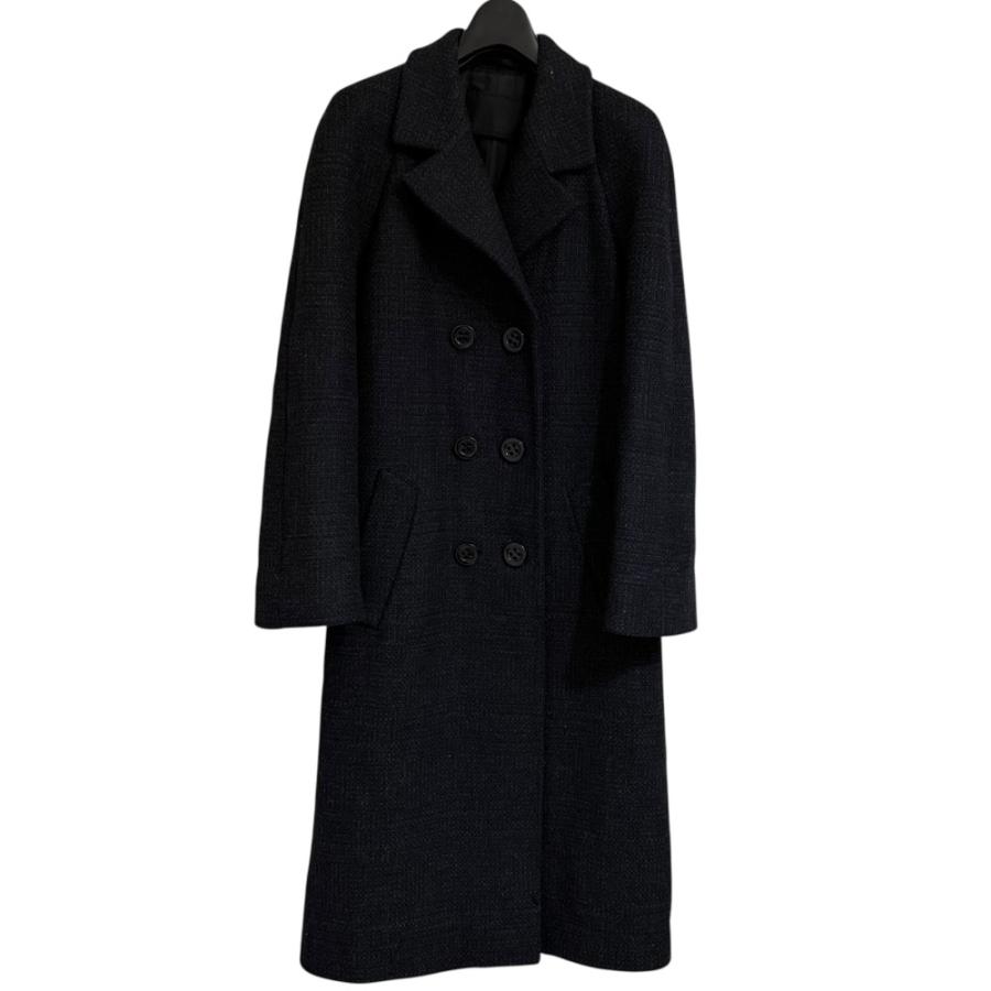 PRADA（プラダ） 美品 ダブルブレストチェスターコート 42 ブラック