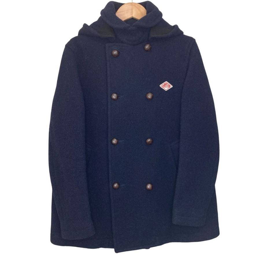 【美品】ダントン　ウールモッサ　丸衿ハーフコート 36ベージュ 1回着用 Danton（ダントン） 美品 ウールモッサ ハーフコート ジャケット