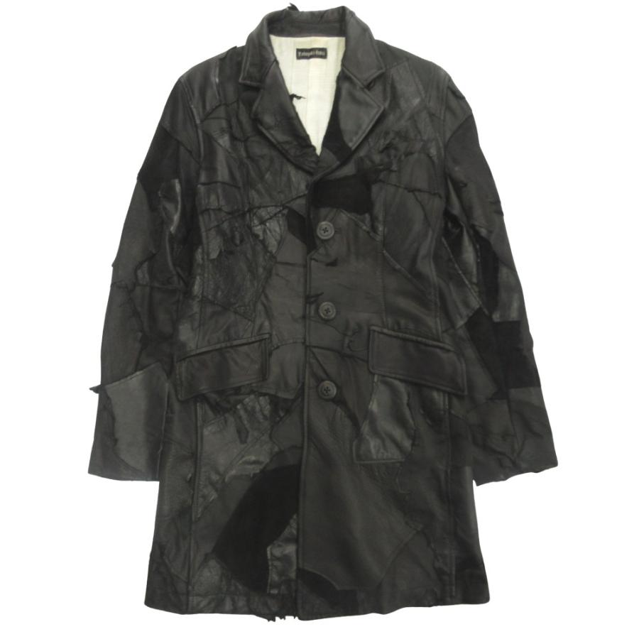 Yasuyuki Ishii（ヤスユキイシイ） マルチレザー パッチワーク コート