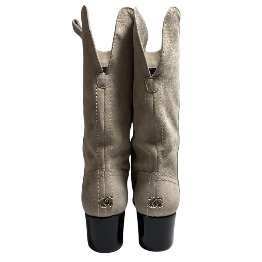 CHANEL（シャネル） 未使用 スエード バイカラー ショートブーツ