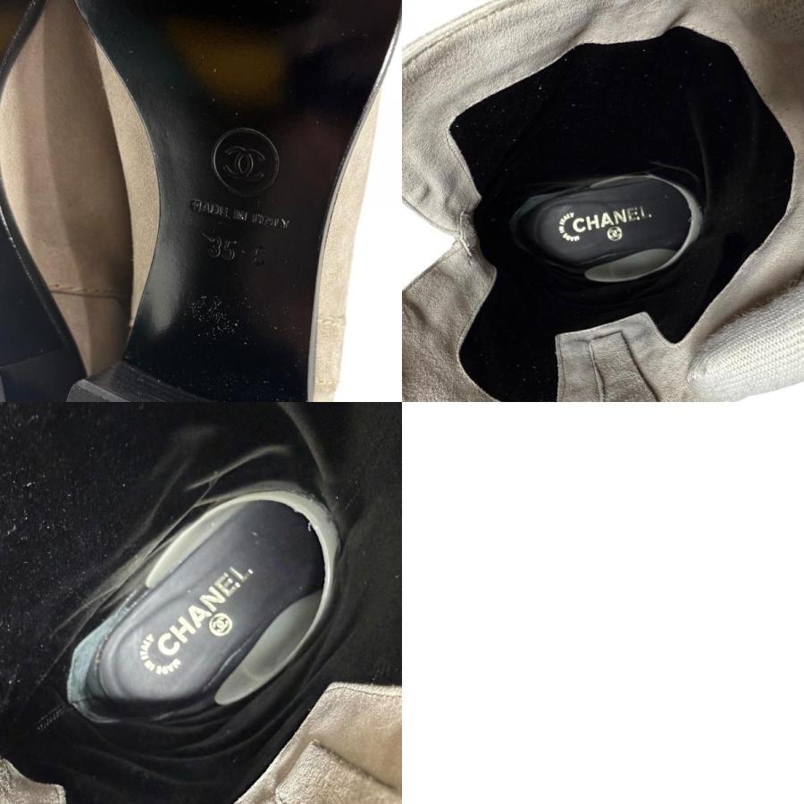 CHANEL（シャネル） 未使用 スエード バイカラー ショートブーツ