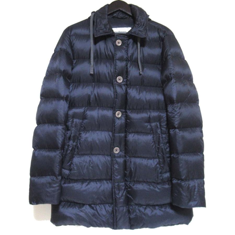 HERNO（ヘルノ） 美品 ナイロン フーディー ダウンジャケット サイズ48