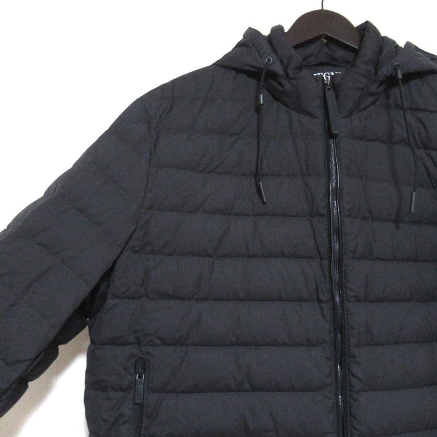 ゼニア ZEGNA ニット ハイブリッドダウン 中綿 ジップ ジャケット XL