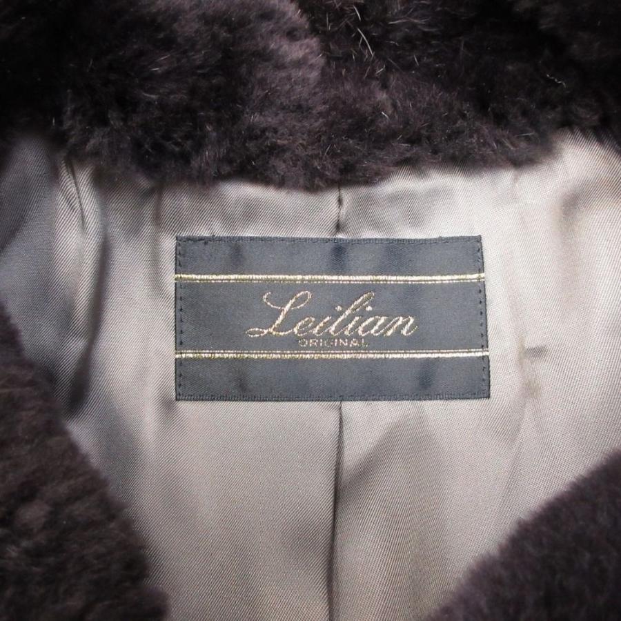 Leilian（レリアン） 美品 ヌートリアファー襟 カシミヤ ロングコート 
