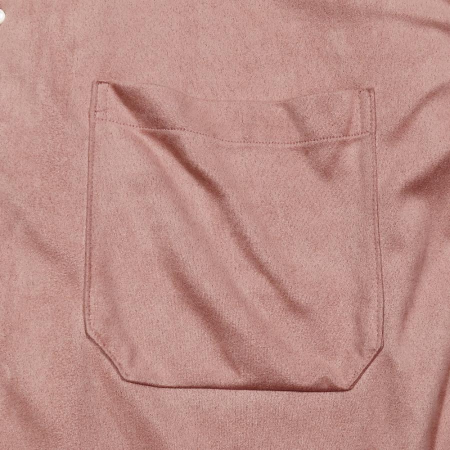 ANCELLM（アンセルム） 良品 VEGAN LEATHER SHIRT ビーガン スエード