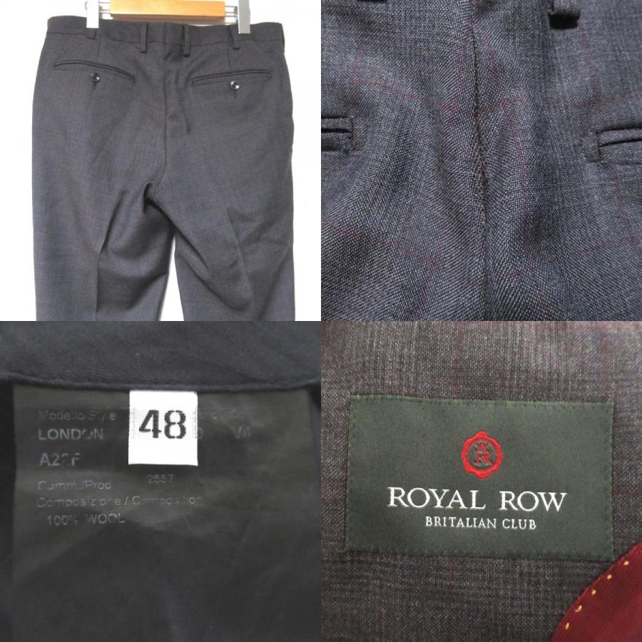 美品 ROYAL ROW BRITALIAN CLUB ロイヤルロウ チェック柄 テーラード 