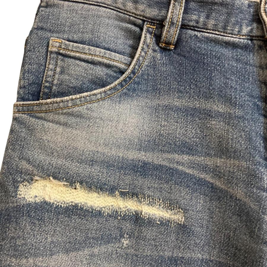 wjk 美品 ダブルジェイケイ tight knit-denim pants ストレッチ リペア 