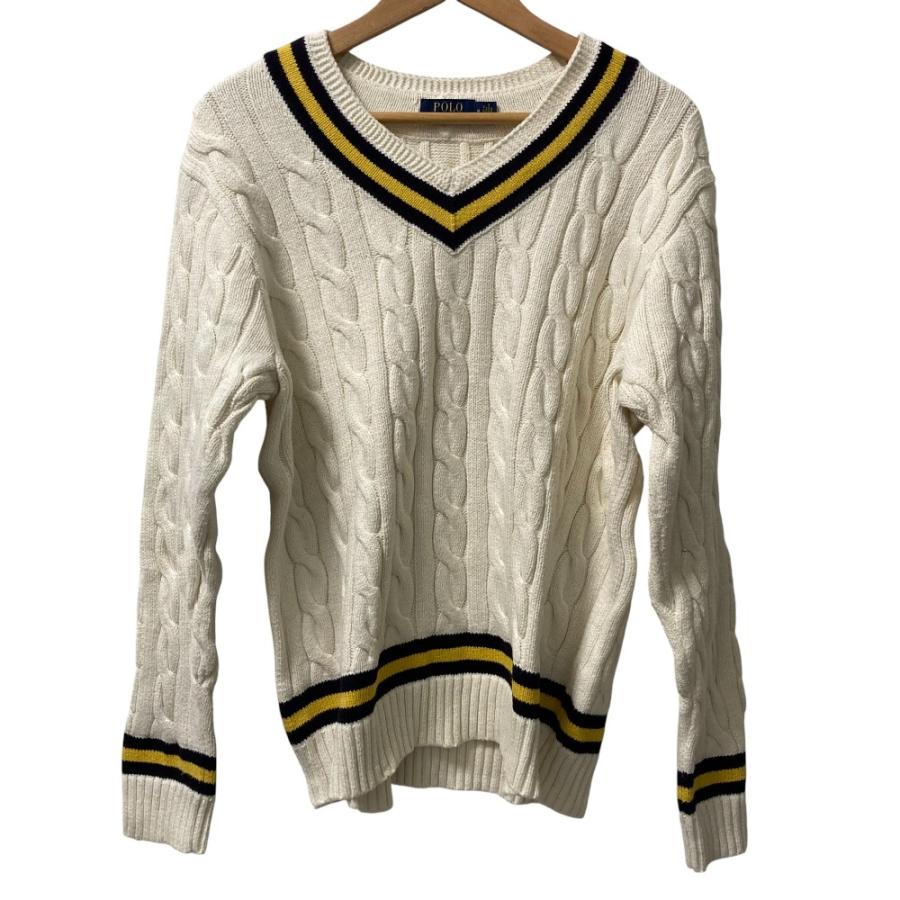 S*Y様 Polo Ralph Lauren チルデンニットセーター Mサイズ POLO RALPH LAUREN（ポロ・ラルフローレン） 美品 チルデンニット