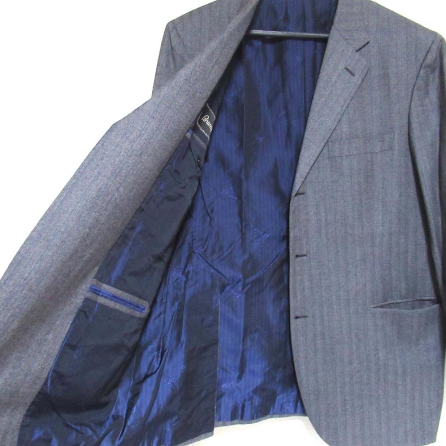 Brioni（ブリオーニ） 美品 ヘリンボーンピンストライプ 3B テーラード 