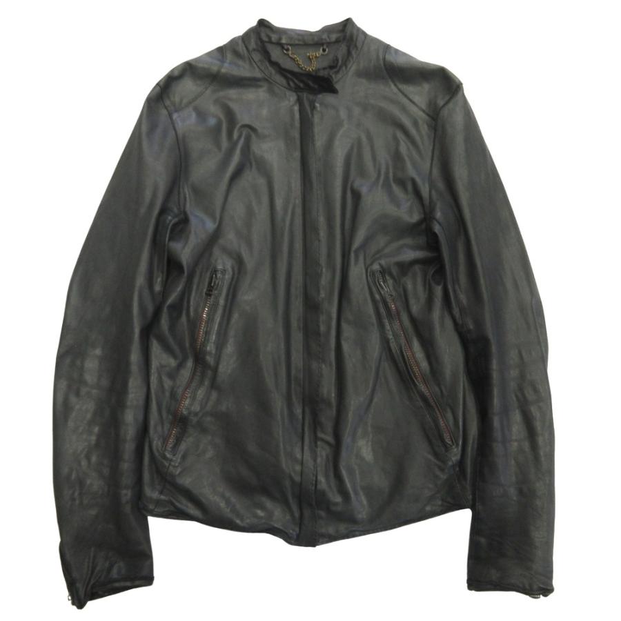 sisii（シシ） 美品 シングル ライダース ジャケット ブルゾン レザー
