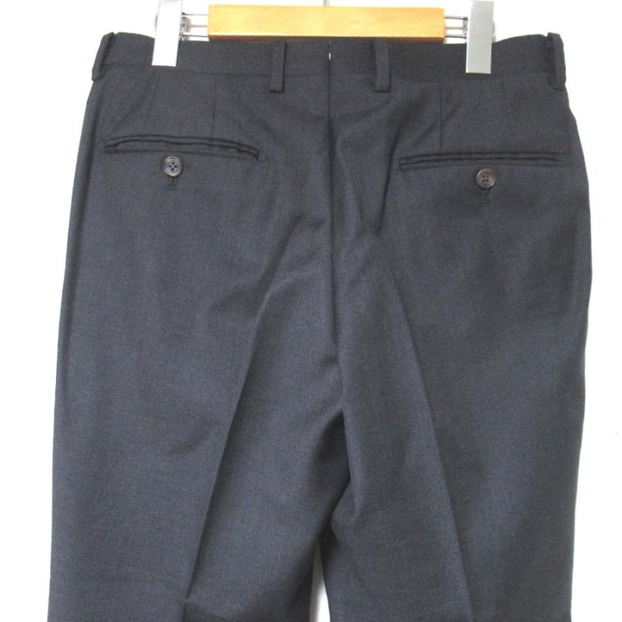 美品 SCABAL スキャバル パーソナルオーダー テーラードジャケット+スラックスパンツ スーツ セットアップ チャコールグレー メンズ 古着 中古_8