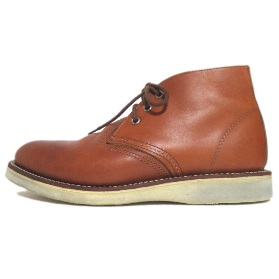 RED WING レッドウィング 3140 チャッカブーツ ブラウン size:25.0cm 中古 kigaeru_271661137018