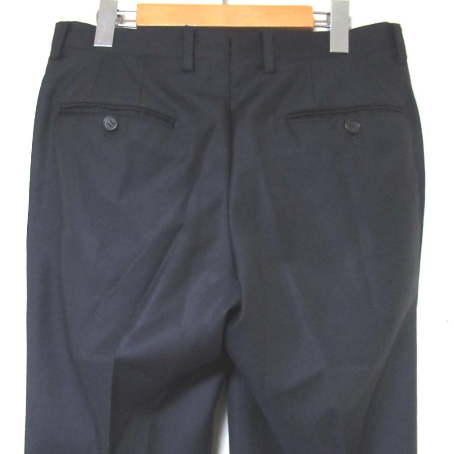 美品 SCABAL スキャバル パーソナルオーダー ソリッド テーラードジャケット+スラックスパンツ スーツ セットアップ ネイビー メンズ 古着 中古_7