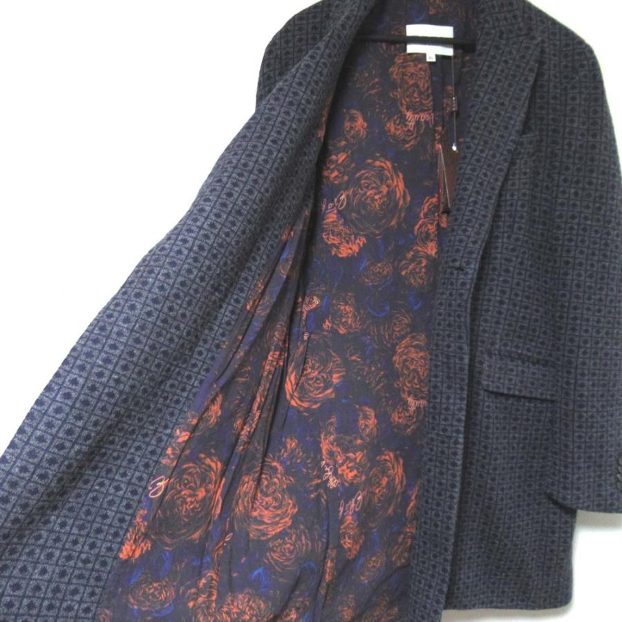ETRO（エトロ） 未使用 ローズ柄ライニング ダブルブレスト ニット
