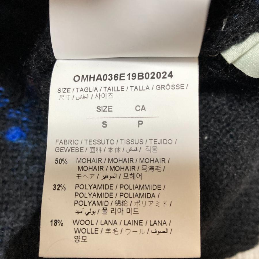 美品 Off-White オフホワイト モヘアニットセーター S ブラック メンズ 