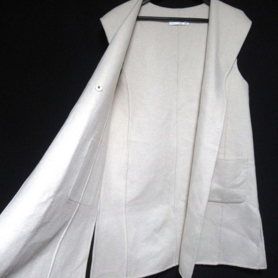 美品 24AW PINORE ピノーレ フーデッド ロングジレ ベスト 8145-53115