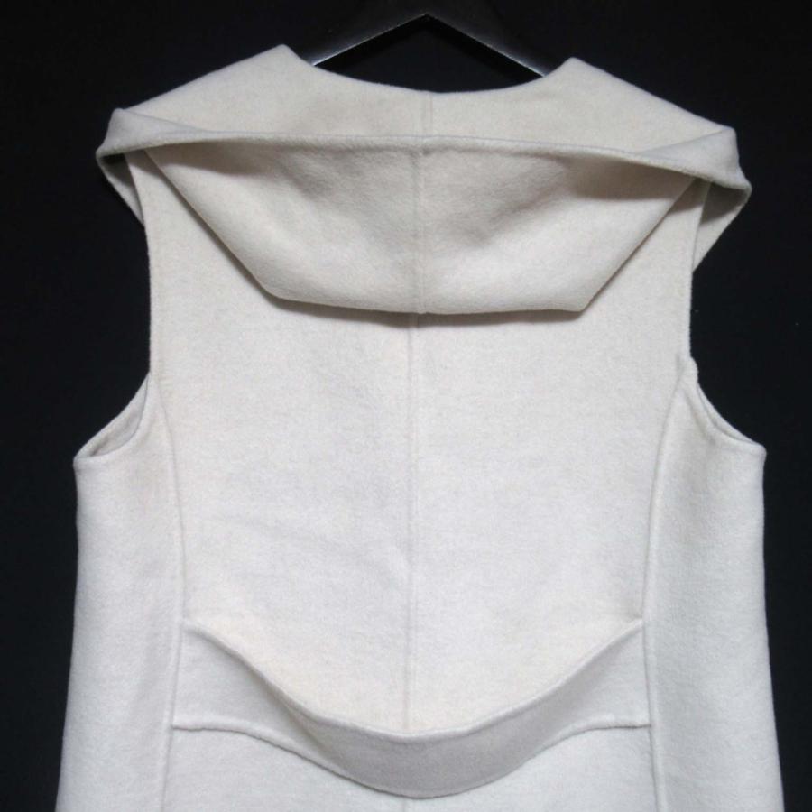 美品 24AW PINORE ピノーレ フーデッド ロングジレ ベスト 8145-53115