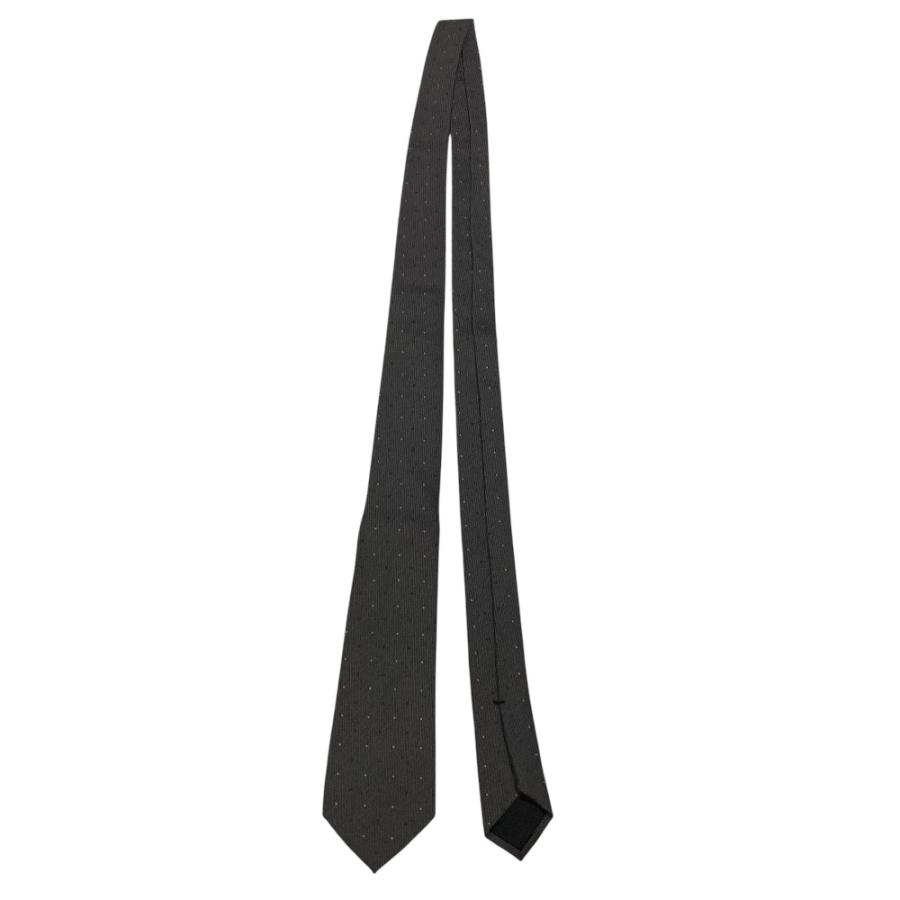 美品 GUCCI グッチ ドット柄 シルクウール レギュラーネクタイ グレー系 メンズ 古着 中古 USED GUCCI（グッチ） 美品 ドット柄 シルクウール レギュラーネクタイ