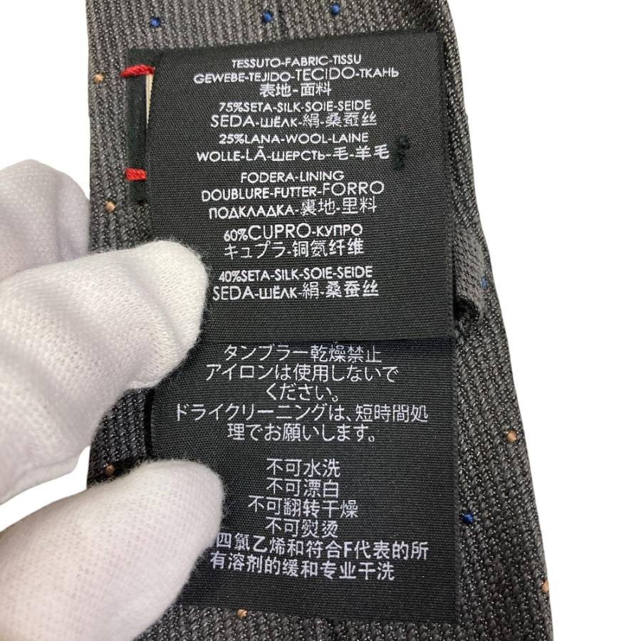 GUCCI（グッチ） 美品 ドット柄 シルクウール レギュラーネクタイ