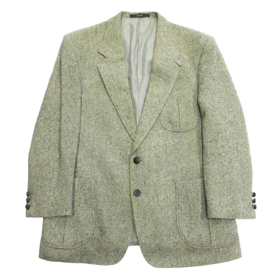 DAKS（ダックス） 良品 チェック柄 総柄 ウール テーラード ジャケット