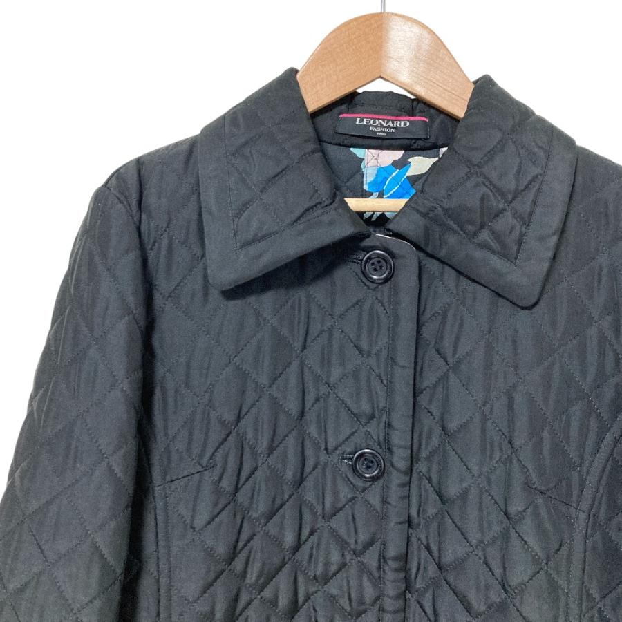 LEONARD FASHION 美品 レオナールファッション 裏地フラワープリント 