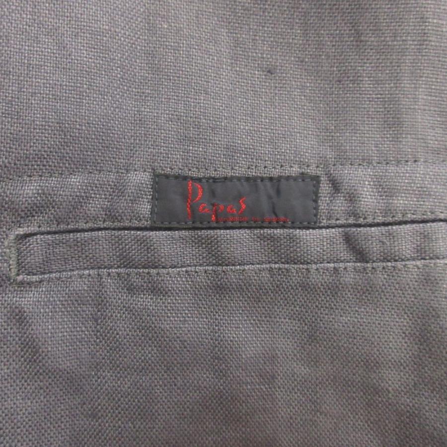 PAPAS（パパス） 美品 リネン チャイナ ジャケット ブルゾン コート