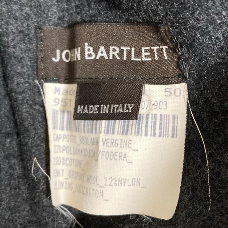 美品 JOHN BARTLETT ジョンバートレット ウール ステンカラーコート 
