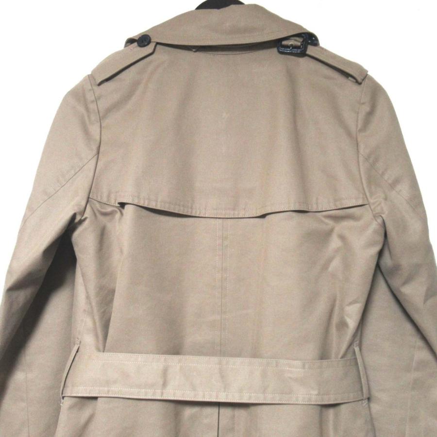 美品【HYKE】ライナー付き　ロングダブルブレストトレンチコート　ベージュ　１ HYKE（ハイク） 良品 定番モデル ライナー付き ダブルブレスト