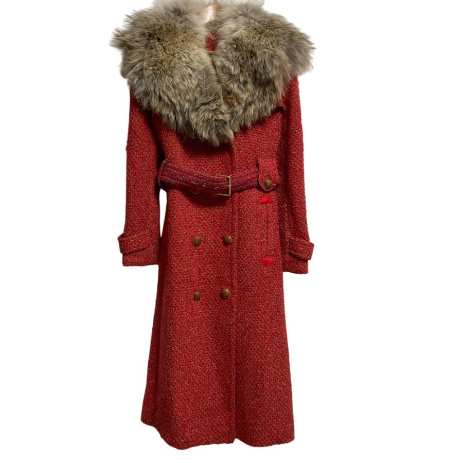 TORY BURCH（トリーバーチ） 美品 コヨーテファーカラー ツイード