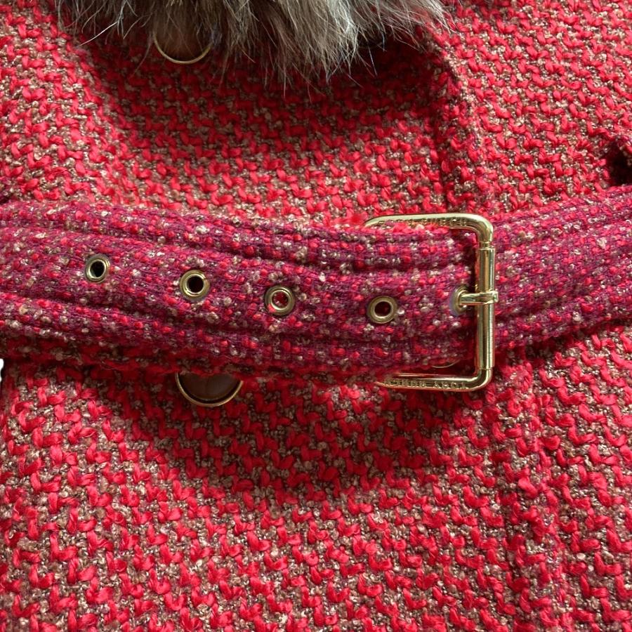 TORY BURCH（トリーバーチ） 美品 コヨーテファーカラー ツイード 
