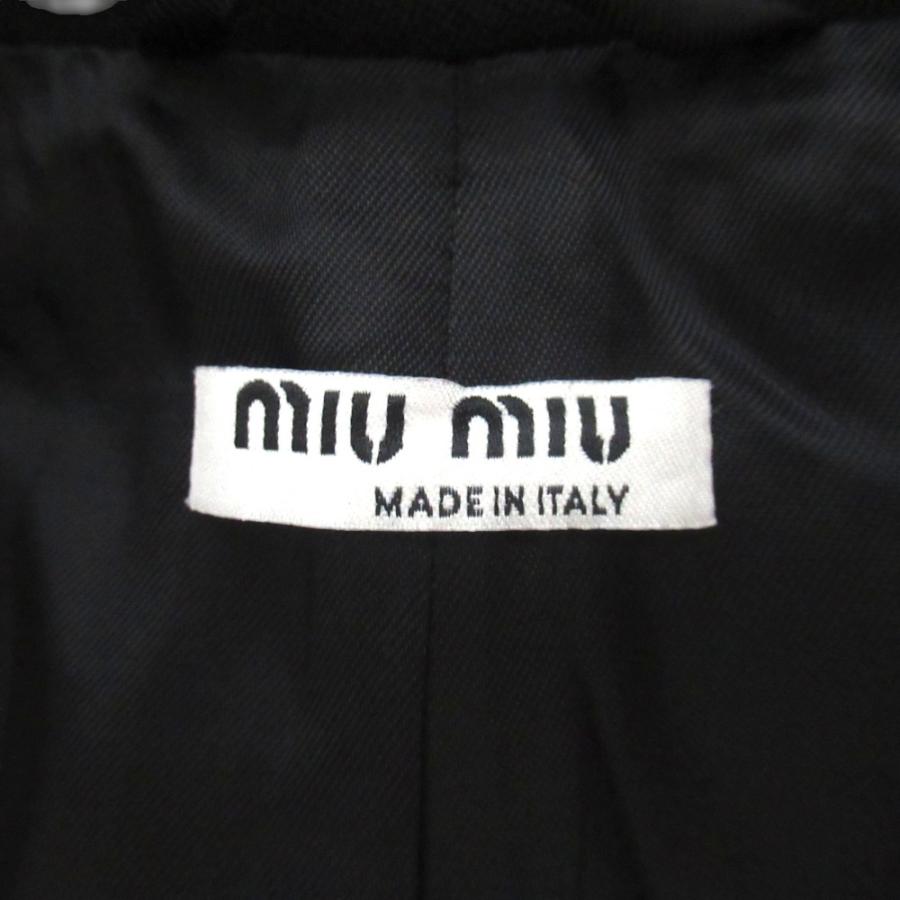 miu miu（ミュウミュウ） 美品 ロゴポケットチーフ タキシード 