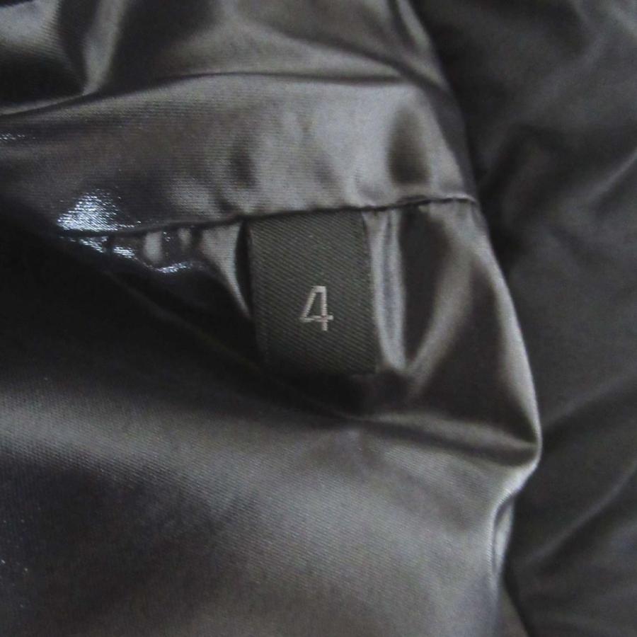 美品 MONCLER モンクレール AMAK ロゴプリント フード収納 ナイロン ダウンベスト H20911A00110 サイズ4 ブラック メンズ 古着 中古の画像
