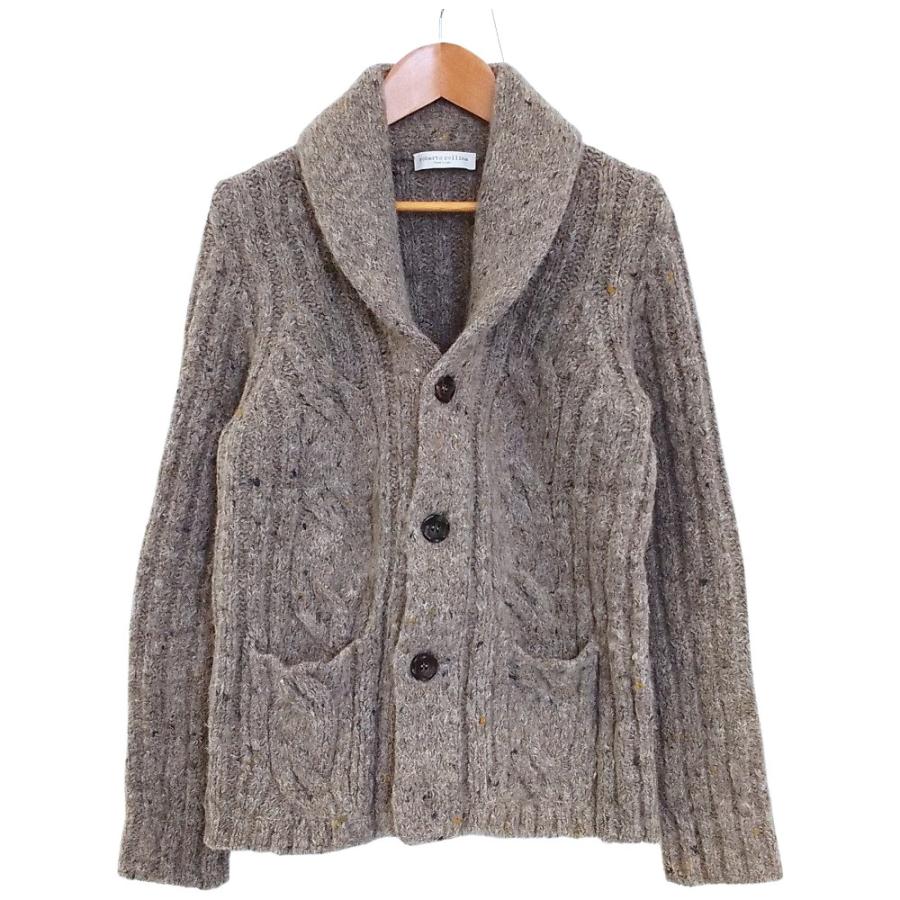 良品 roberto collina ロベルトコリーナ ショールカラー ニットカーディガン サイズ46 グレー メンズ 古着 中古 USED ROBERTO COLLINA（ロベルトコリーナ） 良品 ショールカラー ニット