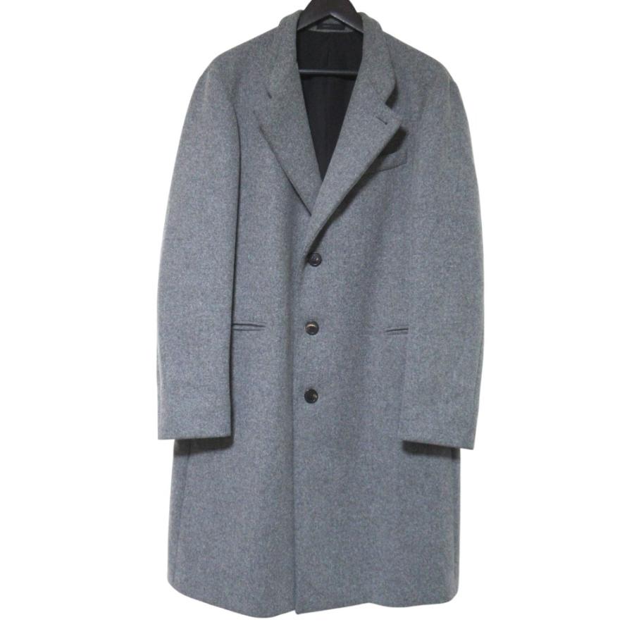 【EMPORIO ARMANI】チェスターコート48 ウール グレー ARMANI COLLEZIONI 美品 アルマーニコレッツォーニ シングル