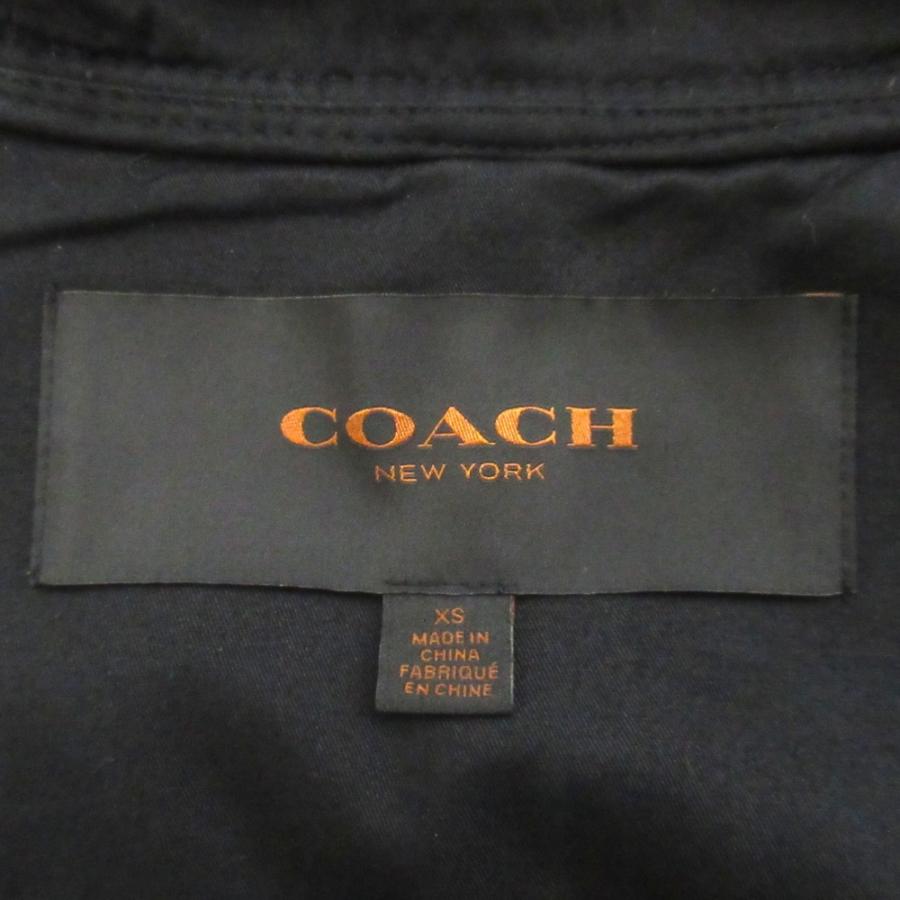 【美品】COACHブラウンチェック柄ウールポンチョ COACH（コーチ） 良品 チェック柄 ベルト付き ウール フーディー
