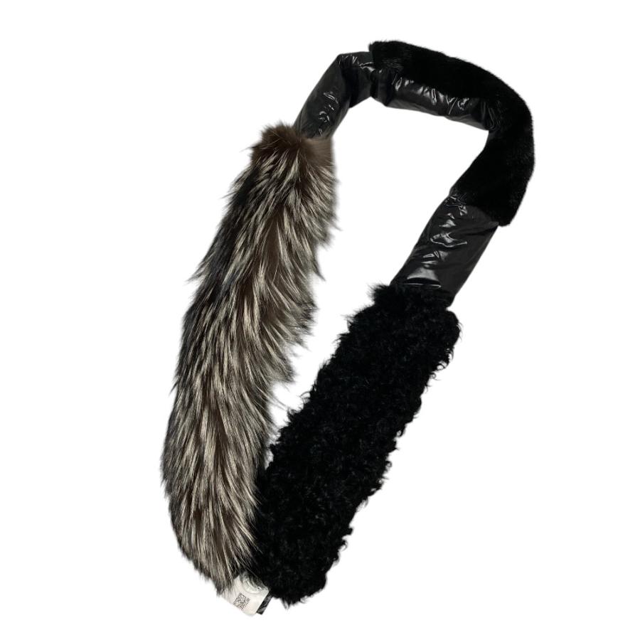 MONCLER（モンクレール） 美品 SCIARPA ミックスファー ドッキング
