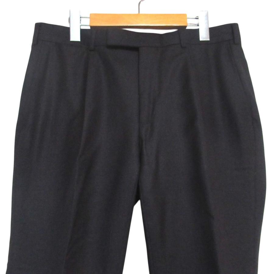 美品 Ermenegildo Zegna エルメネジルドゼニア トロフェオ カシミヤシルクブレンド ウール スラックスパンツ サイズ6-52R ブラウン メンズ 古着 中古_2