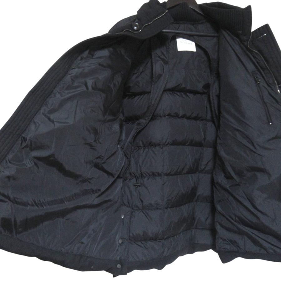 美品 MONCLER モンクレール BOURVIL ウール ナイロン切替 ダウンジャケット サイズ6 ブラック メンズ 古着 中古 USED MONCLER（モンクレール） 美品 BOURVIL ウール ナイロン切替 ダウン