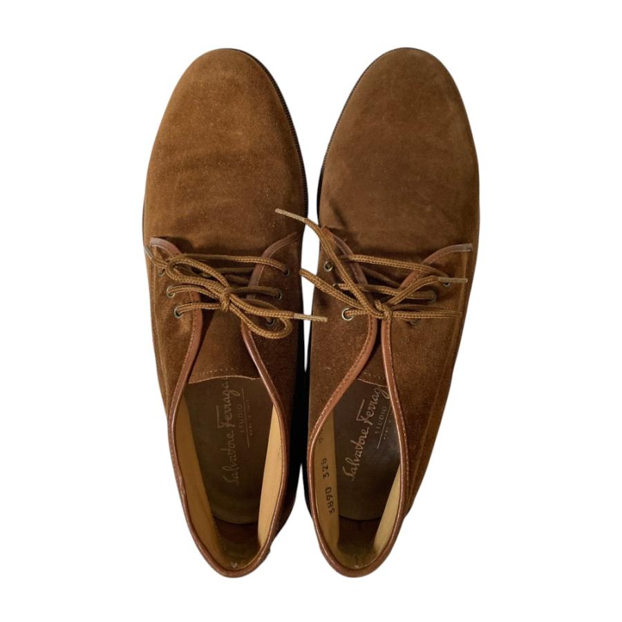 美品 Salvatore Ferragamo サルヴァトーレフェラガモ スエードレザー 