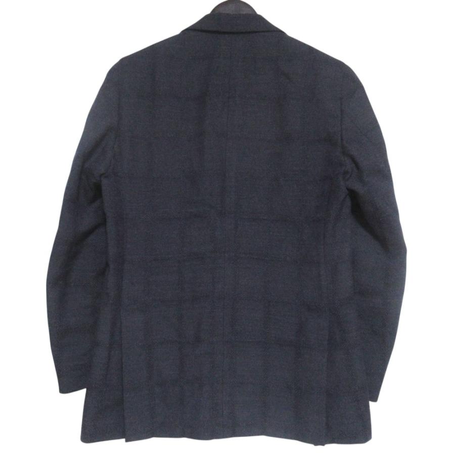 LARDINI ネイビー チェック柄 テーラードジャケット 【公式通販】