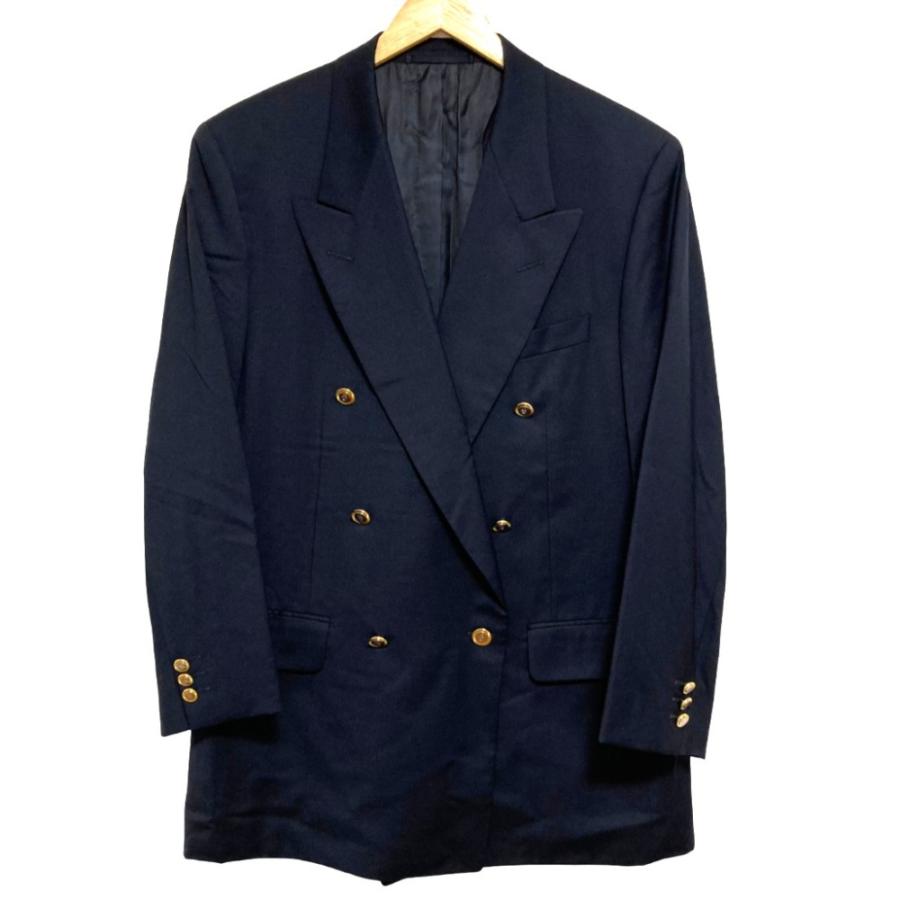 美品 BALLANTYNE バランタイン ロゴボタン ダブルブレスト ブレザー 