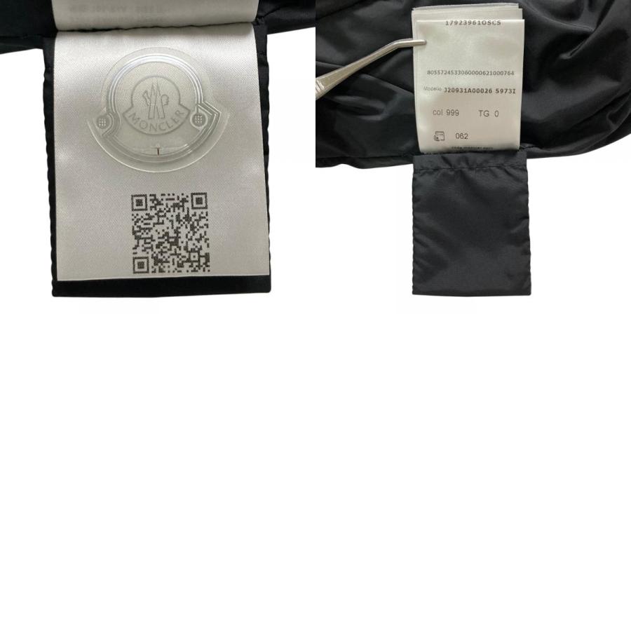 美品 24AW MONCLER モンクレール APRIATE VEST ハイネックダウンベスト J20931A00026 サイズ0 ブラック レディース 古着 中古の画像
