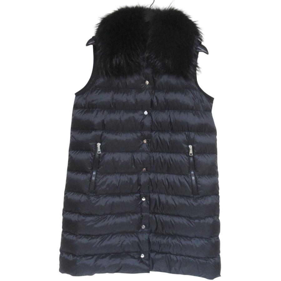 MONCLER（モンクレール） 美品 ファーカラー ロングダウンベスト 
