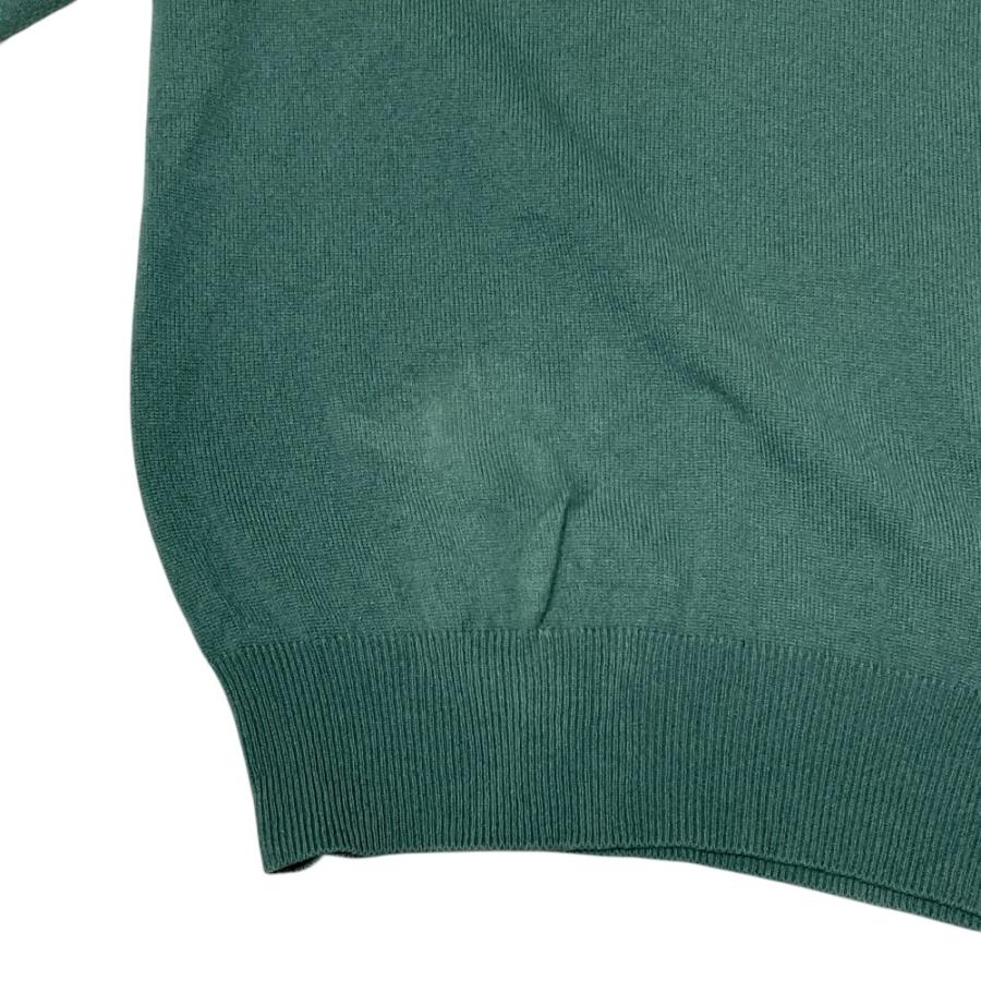 良品 LORO PIANA ロロピアーナ ベビーカシミヤ100％ Vネック ニットカットソー グリーン メンズ 古着 中古 USED Loro Piana（ロロピアーナ） 良品 ベビーカシミヤ100％ Vネック ニット