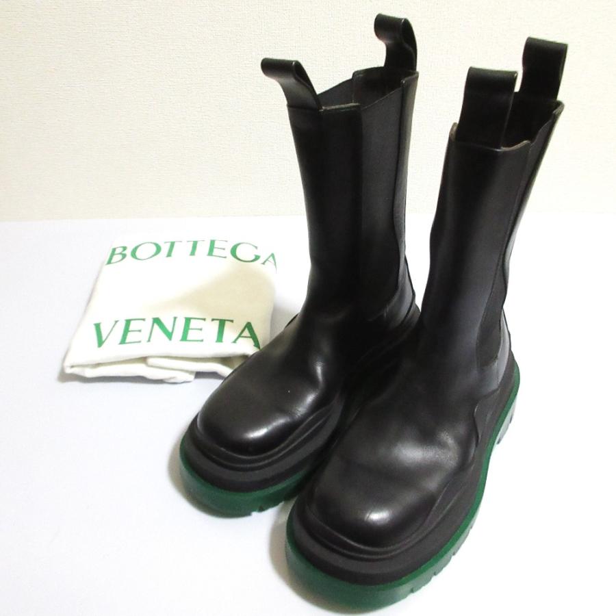 良品 BOTTEGA VENETA ボッテガヴェネタ ザ・タイヤ レザー サイドゴア