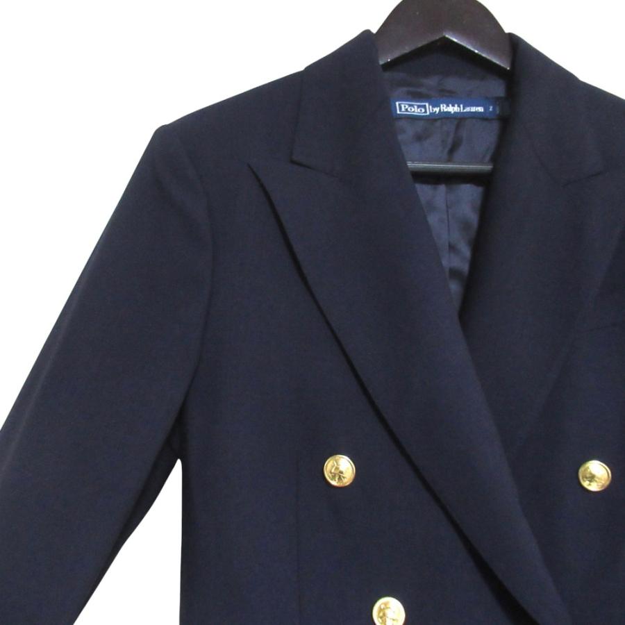美品 Polo by Ralph Lauren ポロバイラルフローレン 金ボタン ダブル