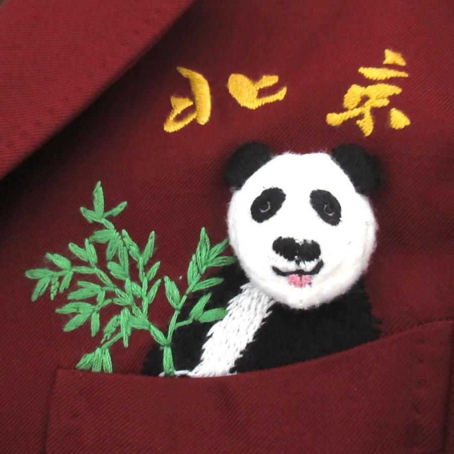 美品 doublet ダブレット PUPPET ANIMAL EMBROIDERY JACKET パンダ